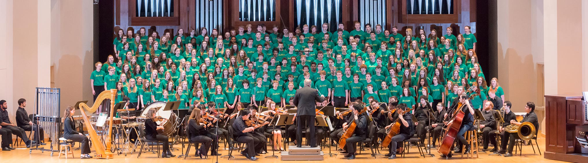 Eighteen choirs with 352 students converge for YouthCUE Baylor Festival 12