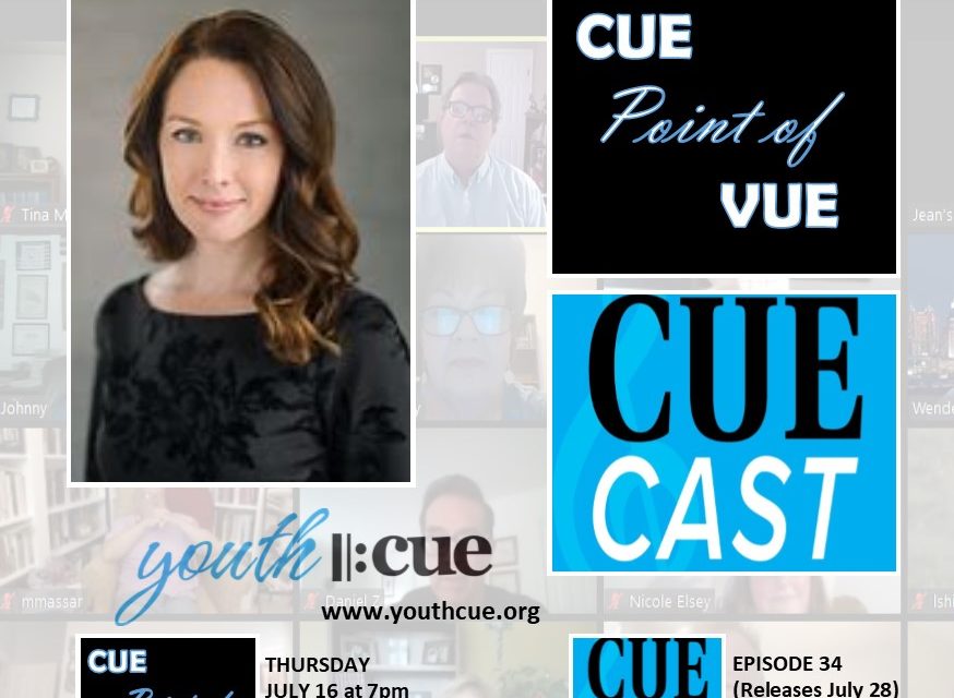 CUE Point of VUE – JULY 16 – 7PM CDT … Elaine Hagenbert